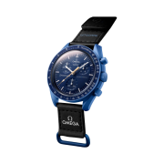 Swatch x Omega Bioceramic MoonSwatch Mission To Neptune Moonshine Gold Blue Moon