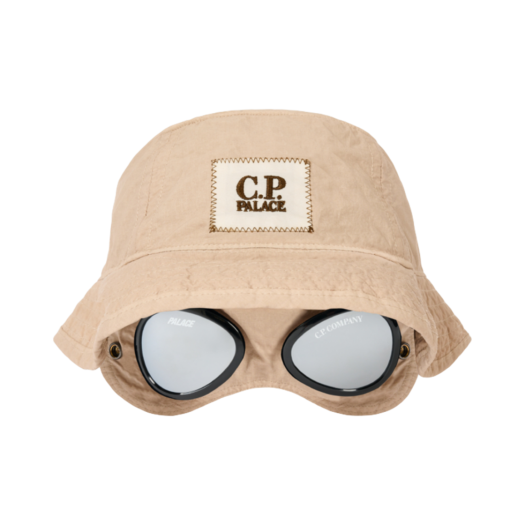 Palace x C.P. Company Goggle Bucket Hat Stone - 25SS