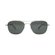 Garrett Leight Harbor Brushed Silver Champagne