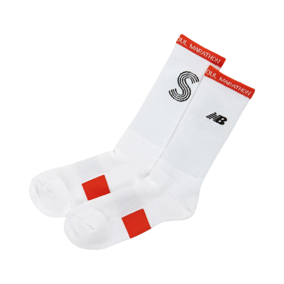 NBGEDBS801-80 New Balance JTBC Seoul Marathon Running Socks Orange