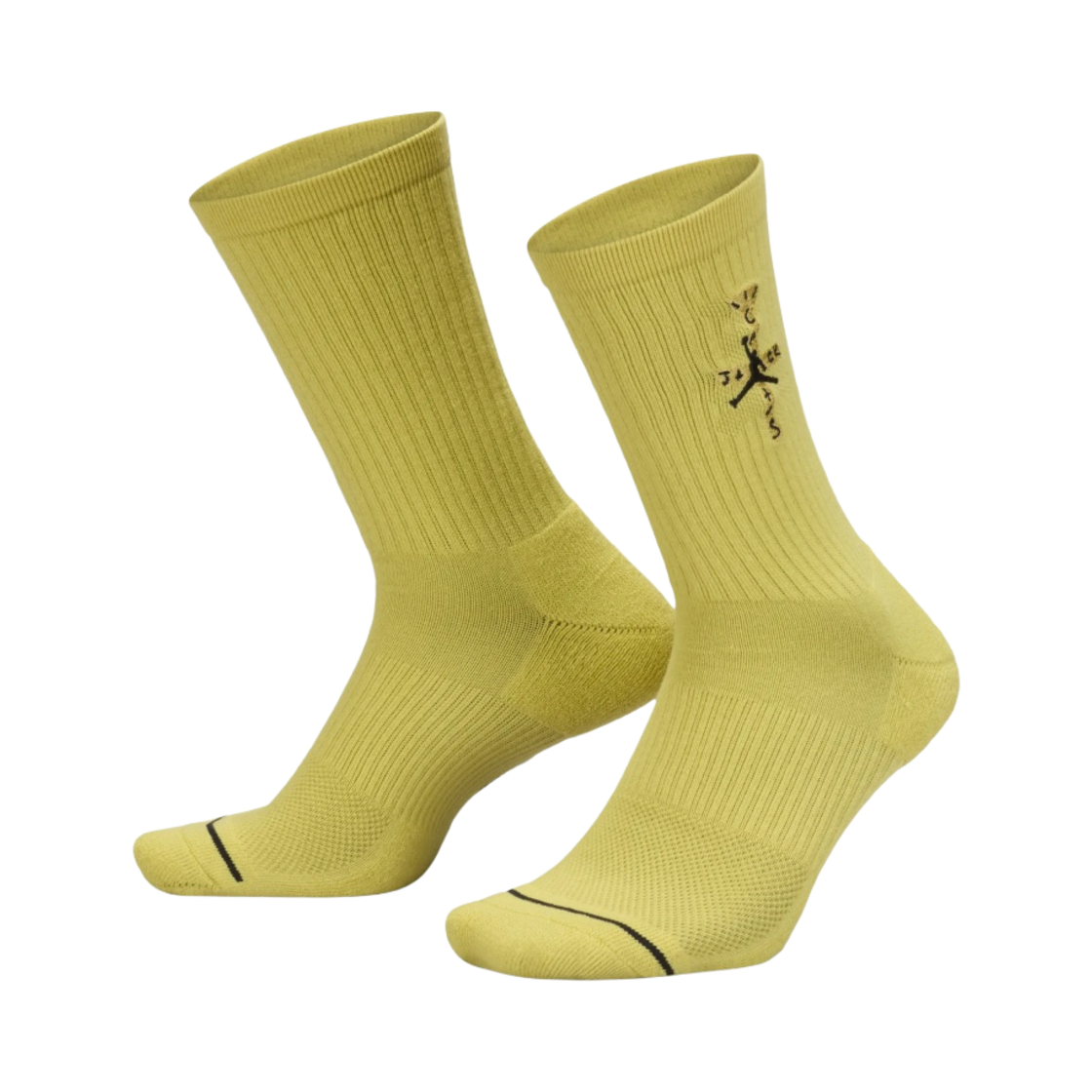 조던 x 트래비스 스캇 쿠션드 크루 삭스 셀러리(Jordan x Travis Scott Cushioned Crew Socks Celery)