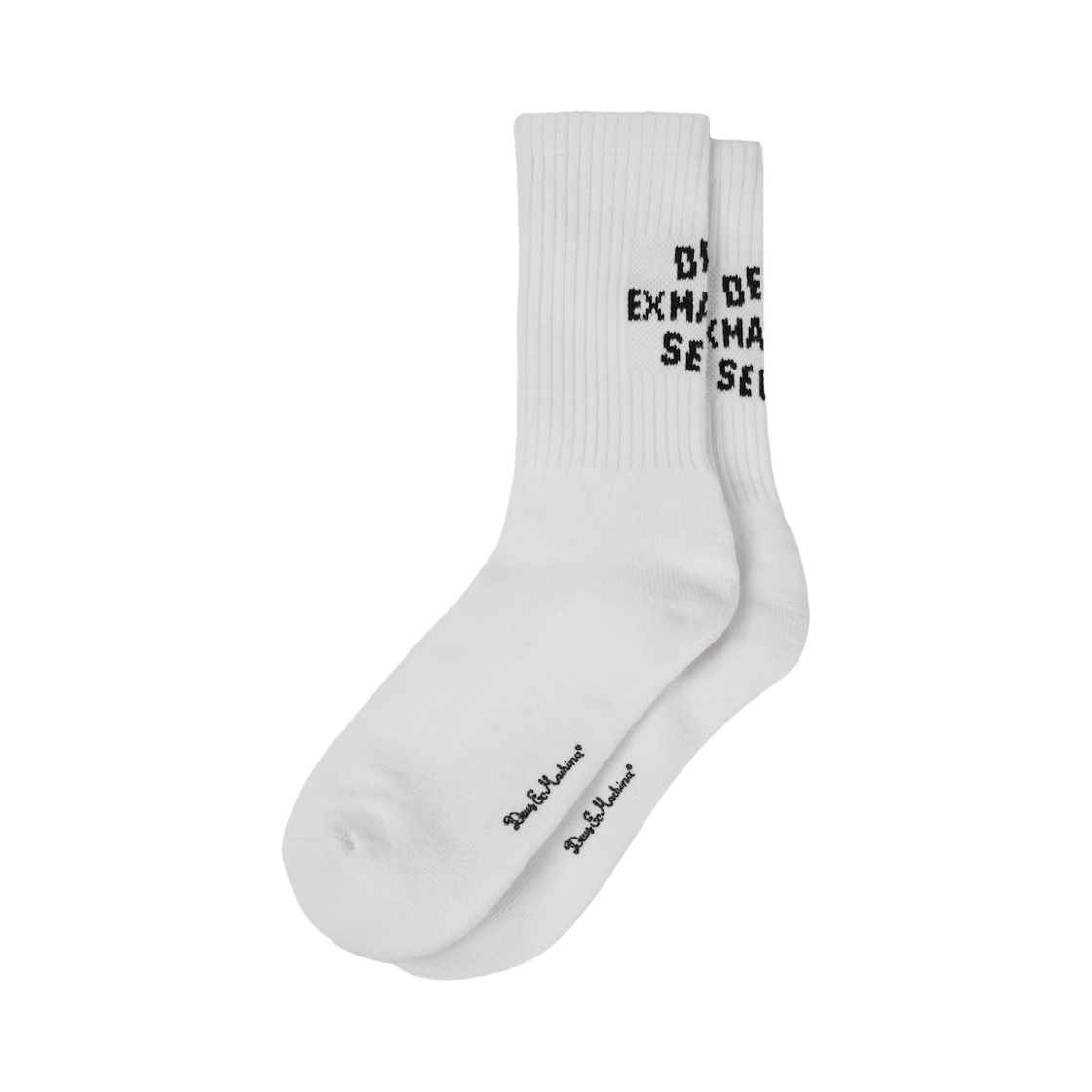 - Deus Ex Machina Seoul College Address Socks 3pack White