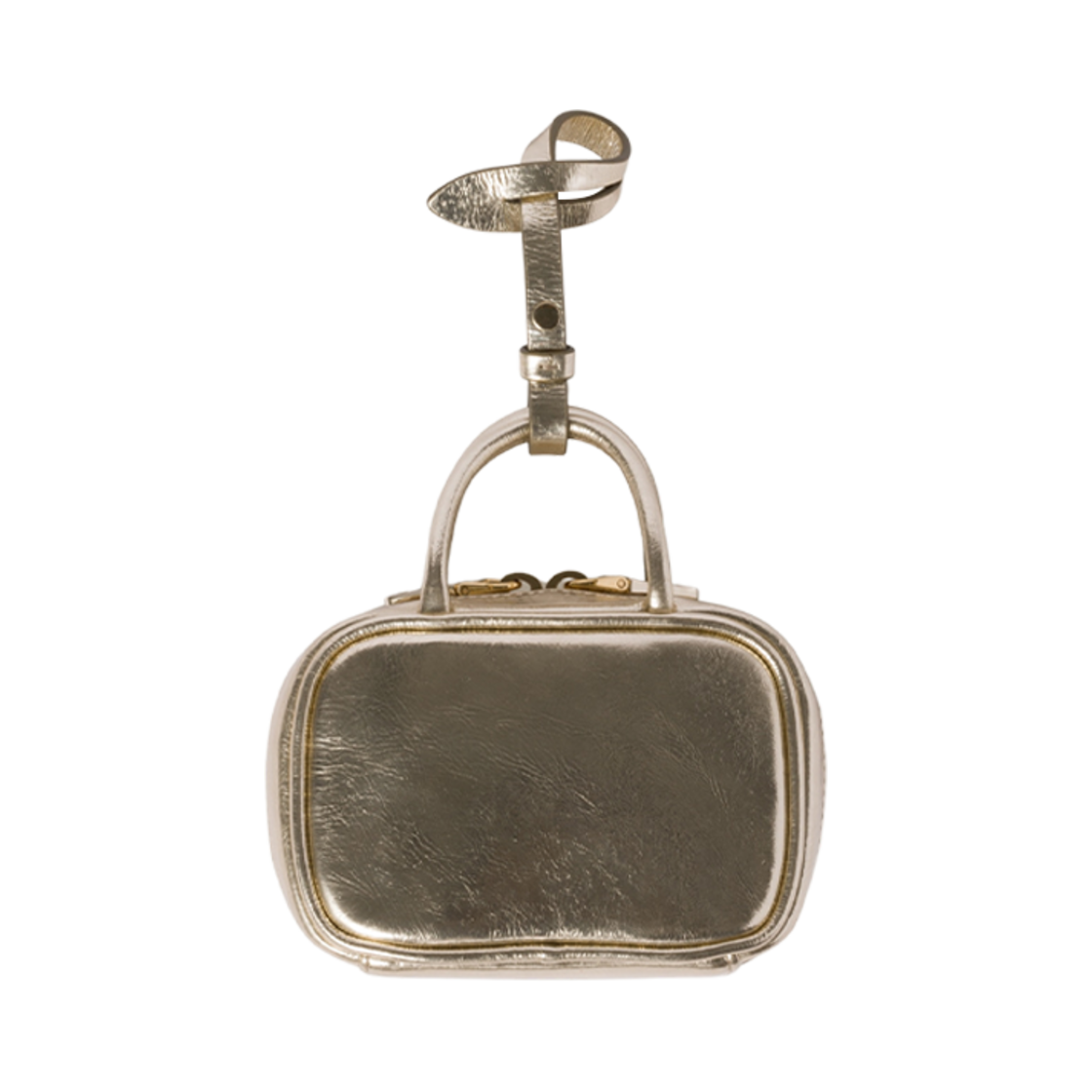 미우 미우 보 라미네이티드 레더 마이크로 백 파이라이트(Miu Miu Beau Laminated Leather Micro Bag Pyrite) - 2