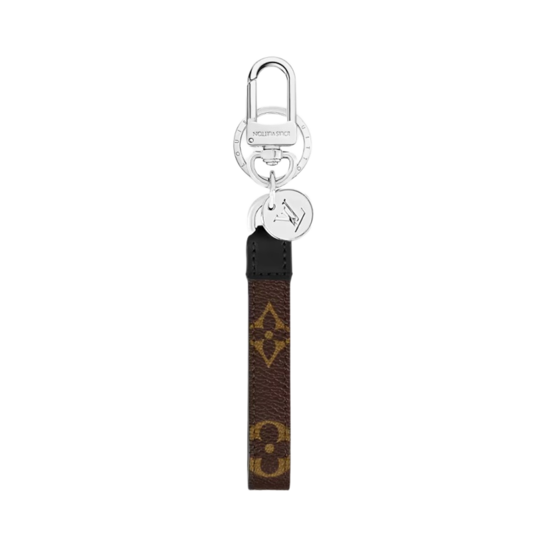 M00853 Louis Vuitton Monogram Slim Dragonne Bag Charm & Key Holder Brown
