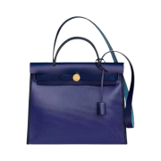 Hermes Herbag Zip 31 Bag Sellier H Berlin Canvas Hunter Cowhide & Gold Bleu Encre Ecru Noir Bleu Saphir