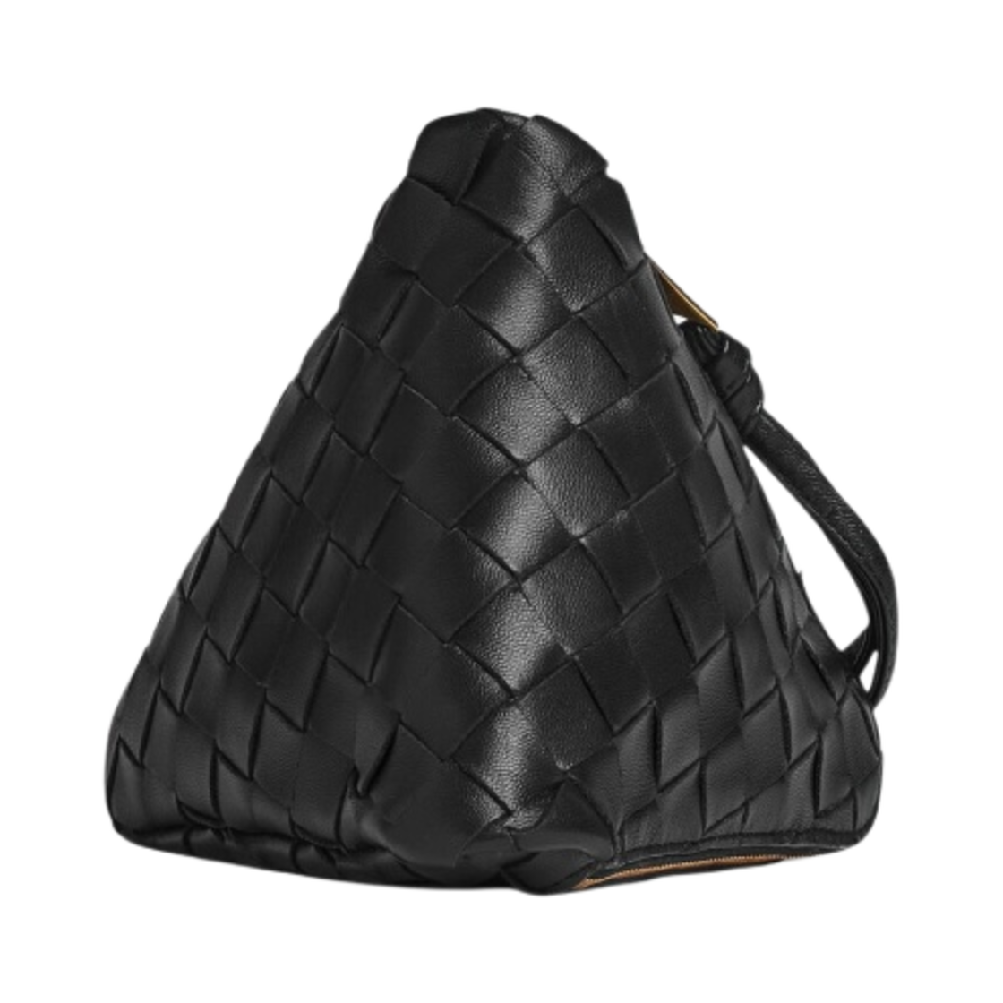 보테가 베네타 미니 레더 피라미드 파우치 블랙(Bottega Veneta Mini Leather Pyramid Pouch Black) - 2