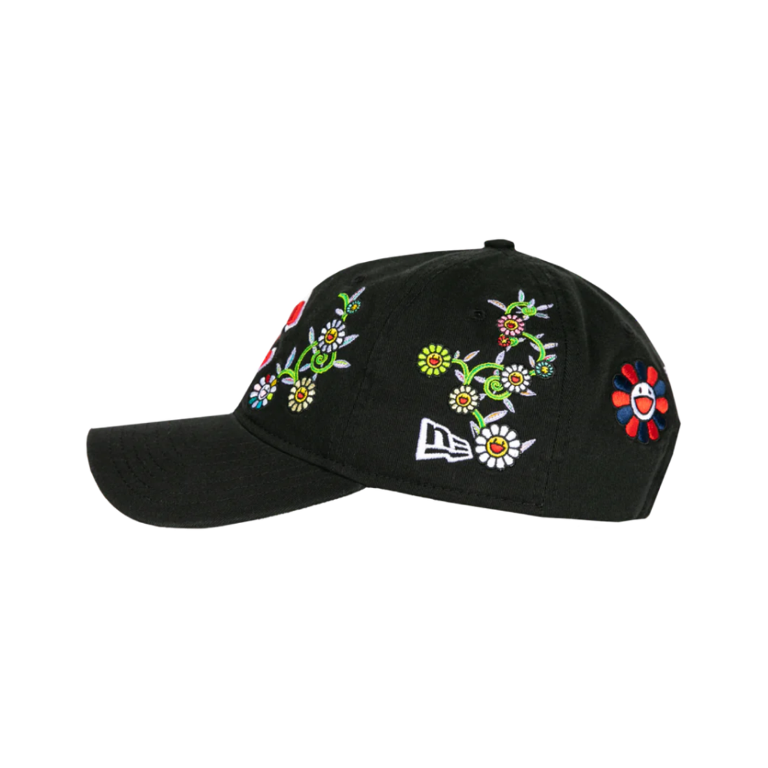 뉴에라 x 무라카미 타카시 x MLB 월드 투어 도쿄 시리즈 2025 9트웬티 컵스 스트랩백 햇 블랙(New Era x Murakami Takashi x MLB World Tour Tokyo Series 2025 9Twenty Cubs Strapback Hat Black) - 4