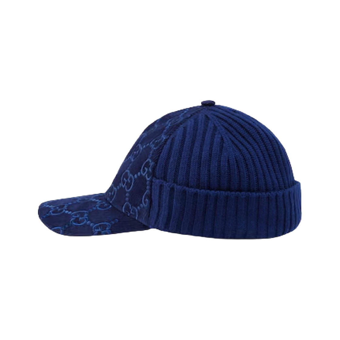 구찌 GG 코듀로이 베이스볼 햇 블루(Gucci GG Corduroy Baseball Hat Blue) - 3