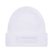 Supreme New Era Box Logo Beanie White - 23FW