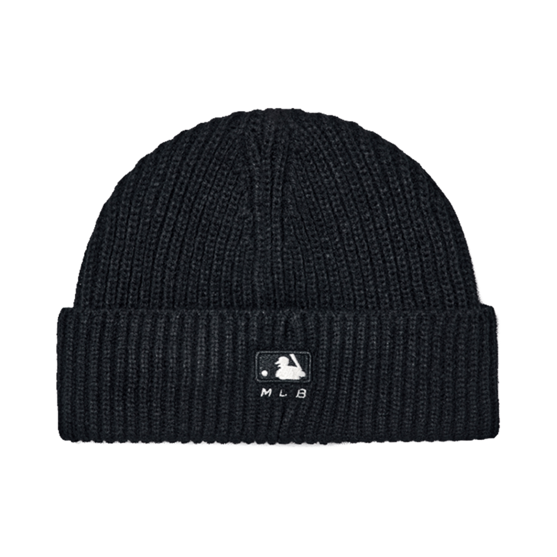 ◆MLB Korea◆ Megagram No Lip Beanie NY Black 3ABNBM346-50BK Mũ Len MLB Megagram Norip Beanie New York Yankees 3ABNBM346