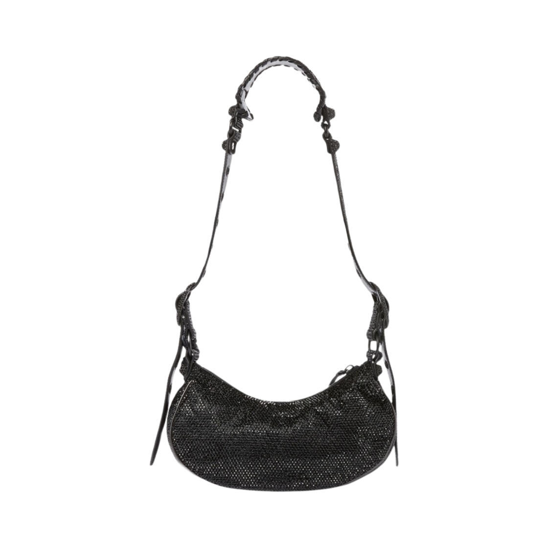 발렌시아가 르 카골 XS 숄더백 라인스톤 블랙(Balenciaga Le Cagole XS Shoulder Bag with Rhinestones Black) - 3