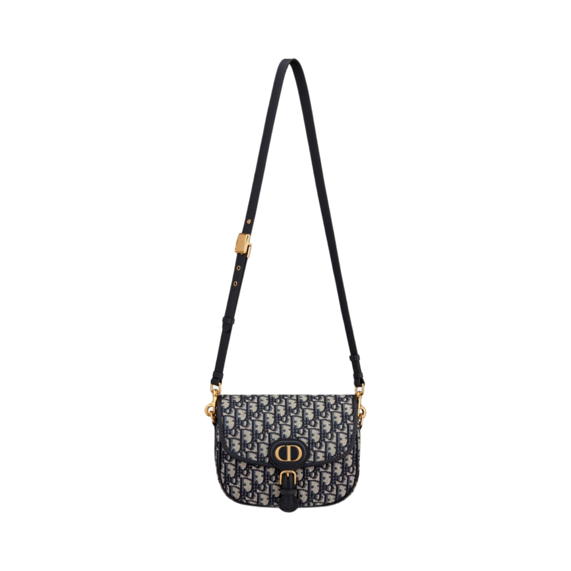 디올 미디움 바비백 블루 골드 오블리크 자카드(Dior Medium Bobby Bag Blue Gold Oblique Jacquard) - 3