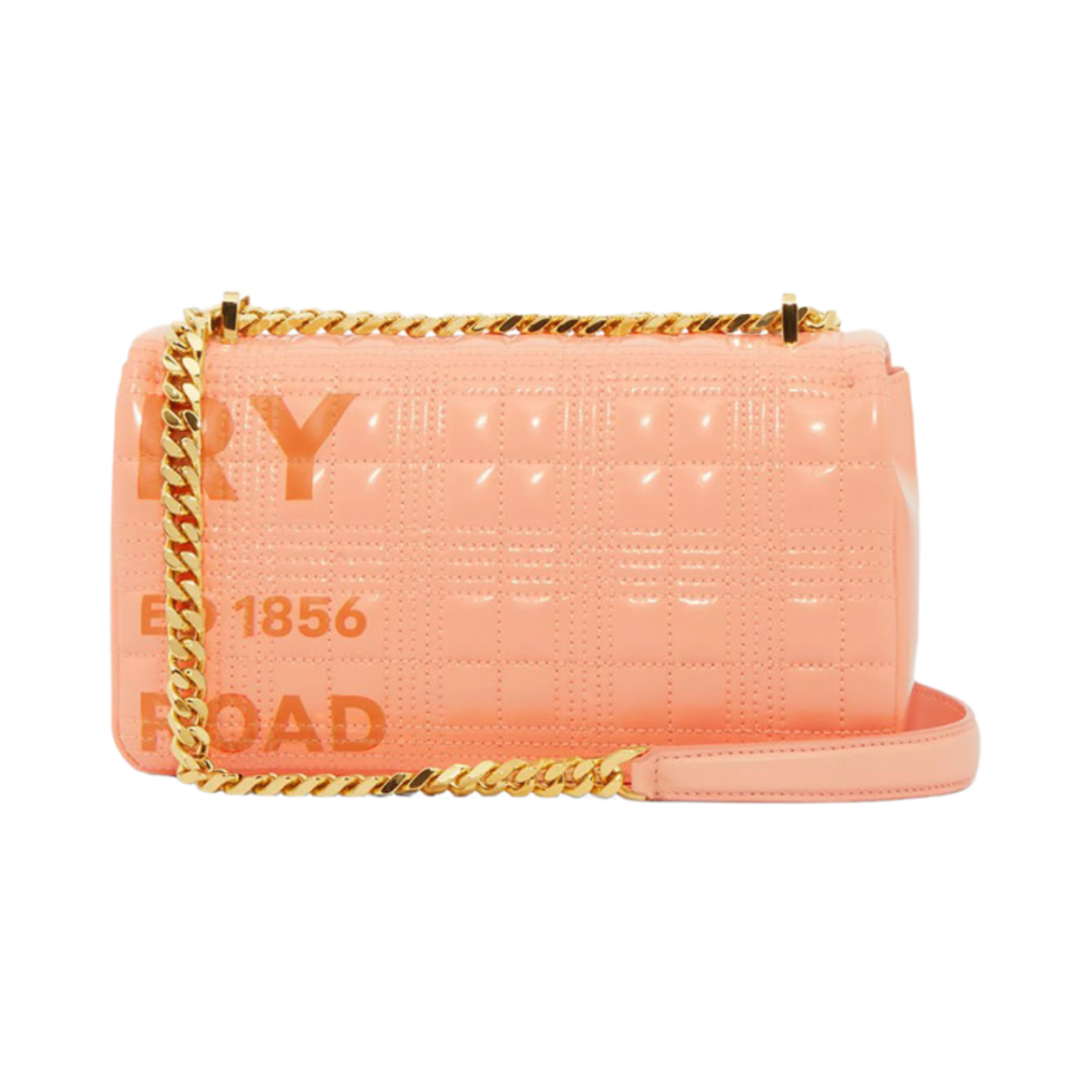 버버리 호스페리 프린트 퀼티드 스몰 롤라백 피치핑크(Burberry Horseferry Print Quilted Small Lola Bag Peach Pink) - 3