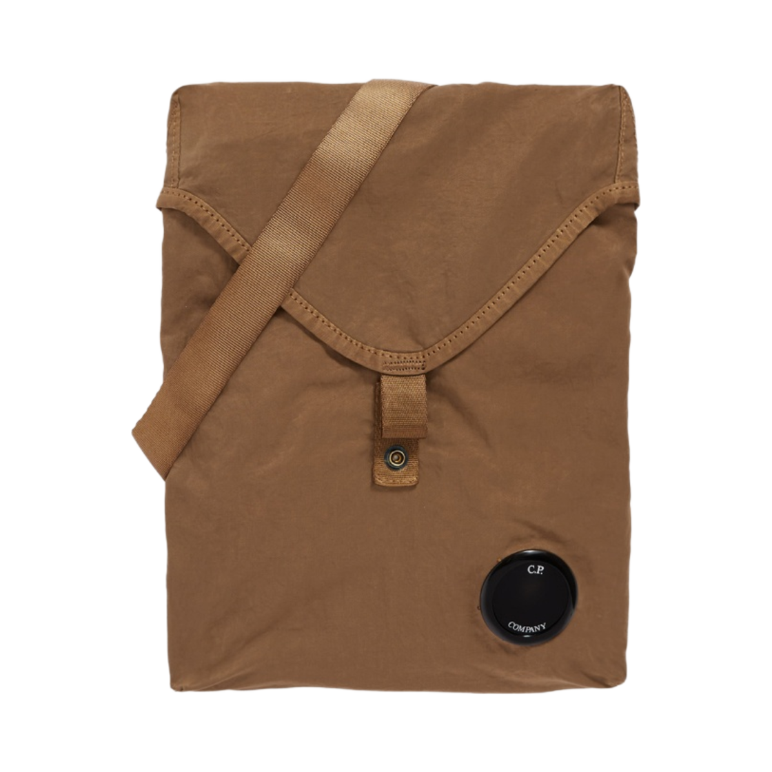 C.P. 컴퍼니 나일론 B 숄더 팩 브론즈 브라운 - 22FW(C.P. Company Nylon B Shoulder Pack Bronze Brown - 22FW) - 1
