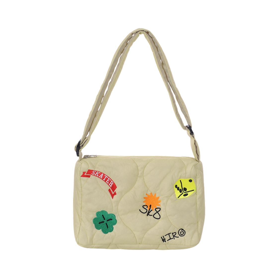 (키즈) 히로 모티브 퀼팅 백 베이지((Kids) Hiro Motive Quilting Bag Beige)