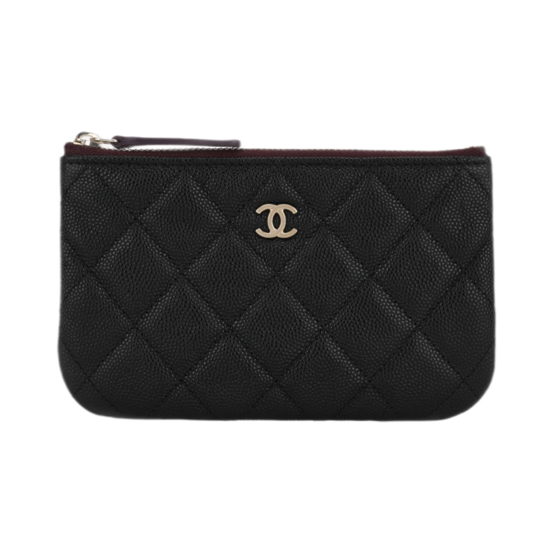 샤넬 클래식 미니 파우치 그레인드 카프스킨 & 골드 메탈 블랙(Chanel Classic Mini Pouch Grained Calfskin & Gold Black) - 1