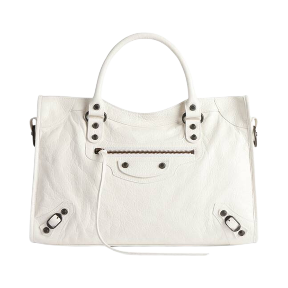 7977862ABEK9104 Balenciaga Le City Medium Bag White