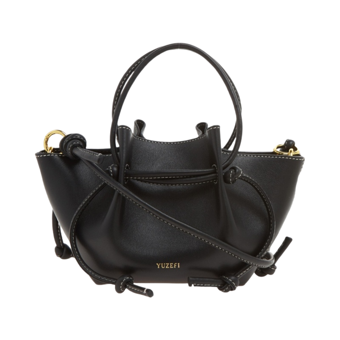 YUZCO-HB-SM-00 Yuzefi Small Mochi Tote Bag Black