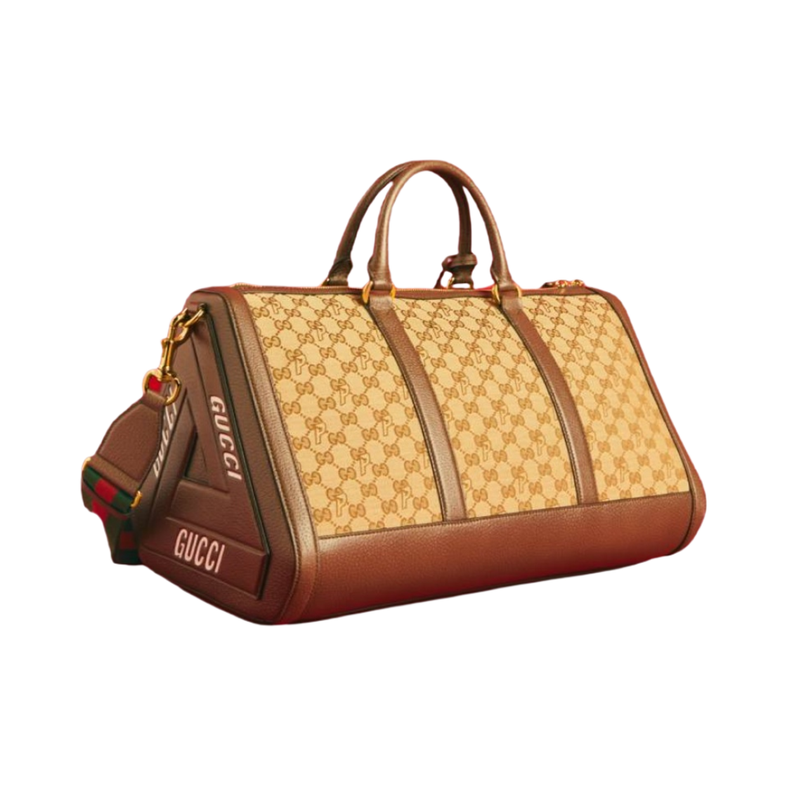 팔라스 x 구찌 엠보스 트라이퍼그 캔버스 GG-P 더플백 베이지 에보니 - 22FW(Palace x Gucci Triferg Canvas GG-P Duffle Bag with Embossing Beige Ebony - 22FW) - 2