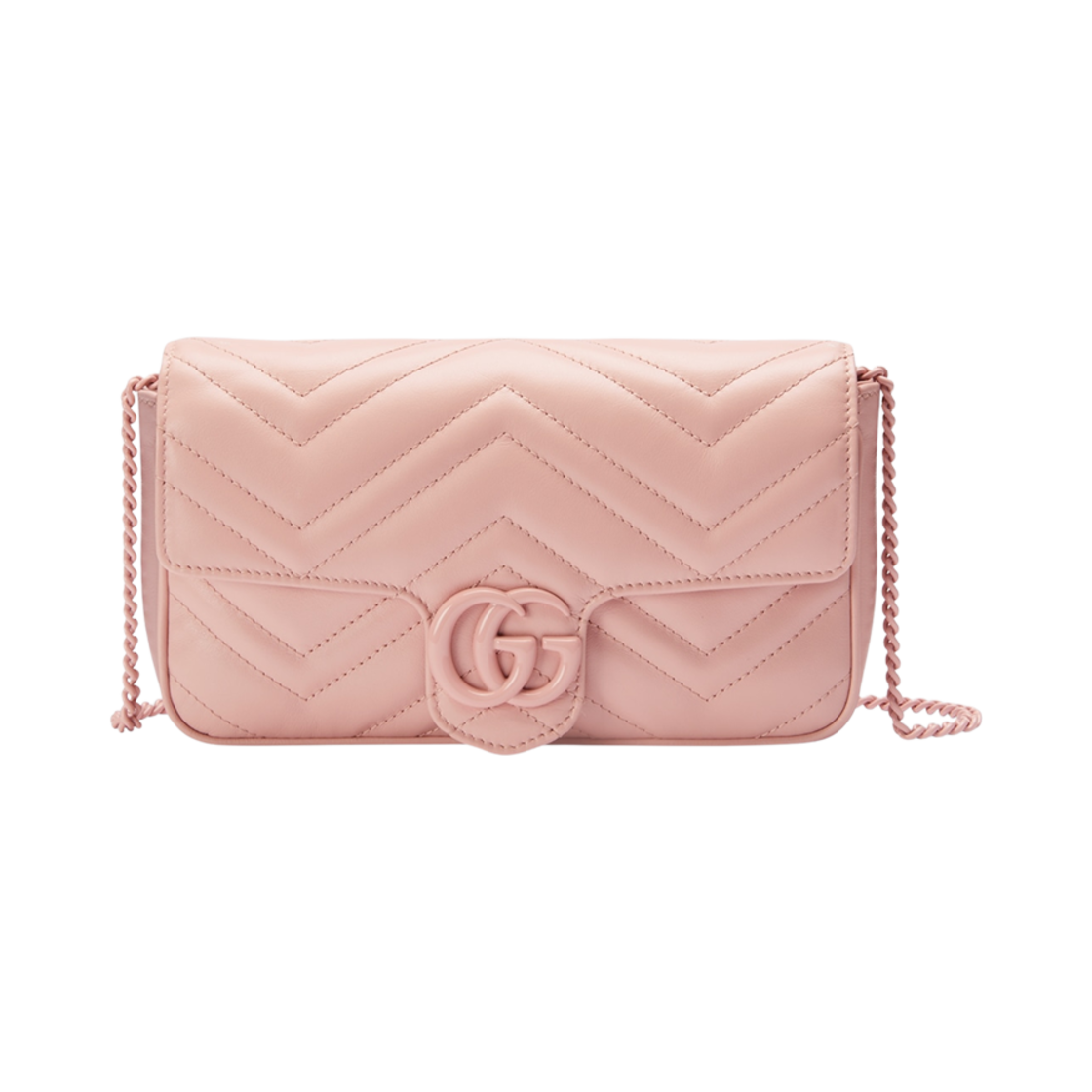 구찌 GG 마몽 미니백 라이트 핑크 레더(Gucci GG Marmont Mini Bag Light Pink Leather) - 1