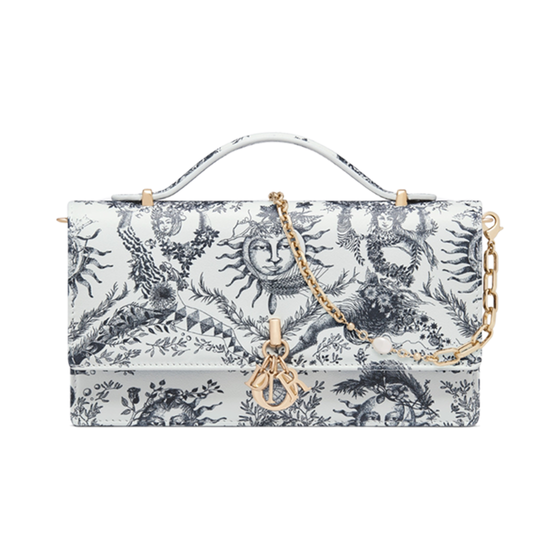 디올 미스 디올 라이트 백 블루 쏠레이 프린티드(Dior Miss Dior Mini Bag Blue Soleil Printed) - 1