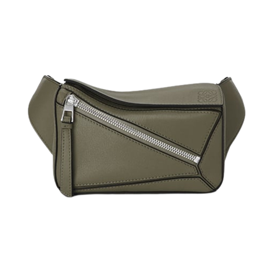 로에베 미니 퍼즐 범백 인 클래식 카프스킨 카키 그린