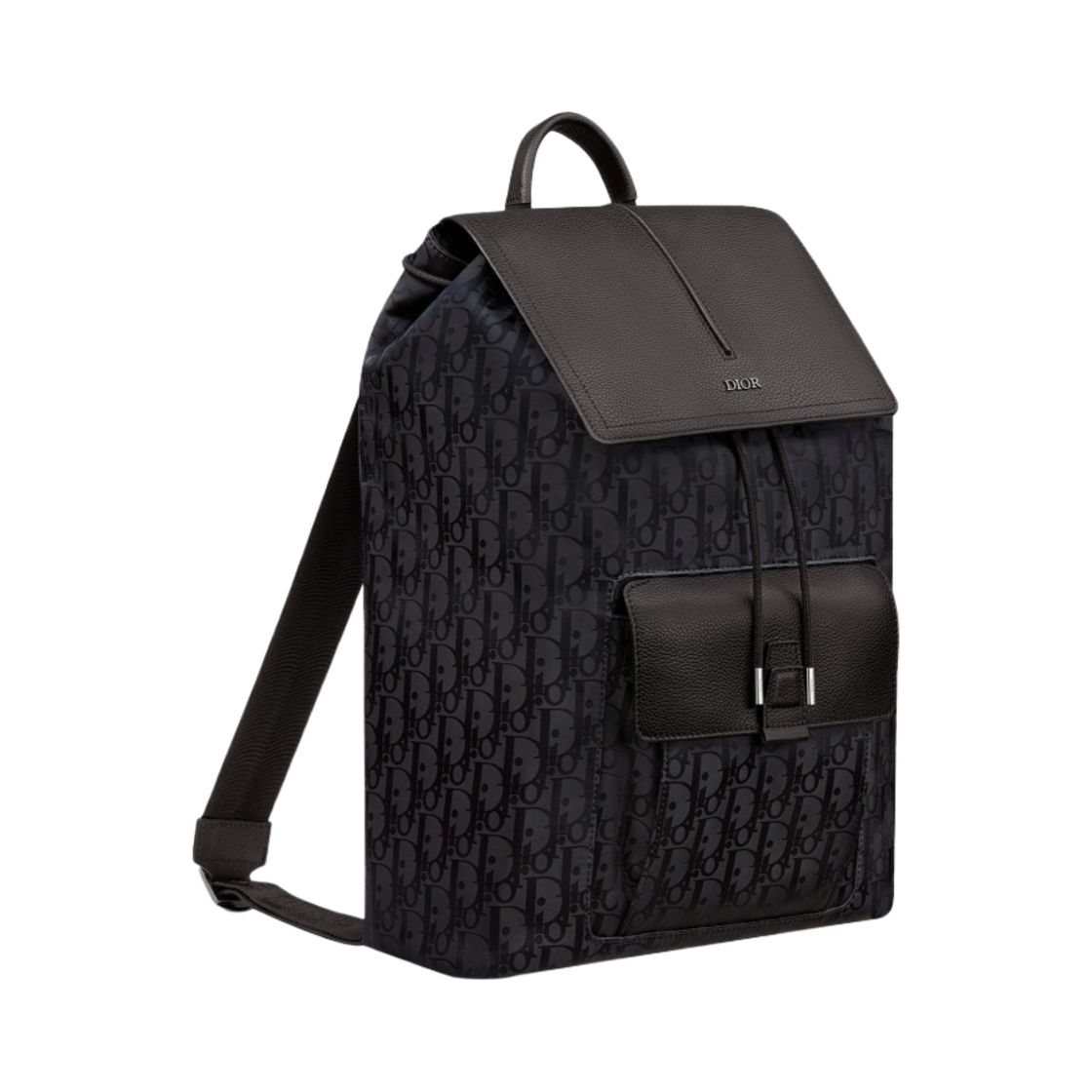 디올 모션 백팩 디올 오블리크 미라쥬 테크니컬 패브릭 & 그레인드 카프스킨 블랙(Dior Motion Backpack Dior Oblique Mirage Technical Fabric & Grained Calfskin Black) - 3