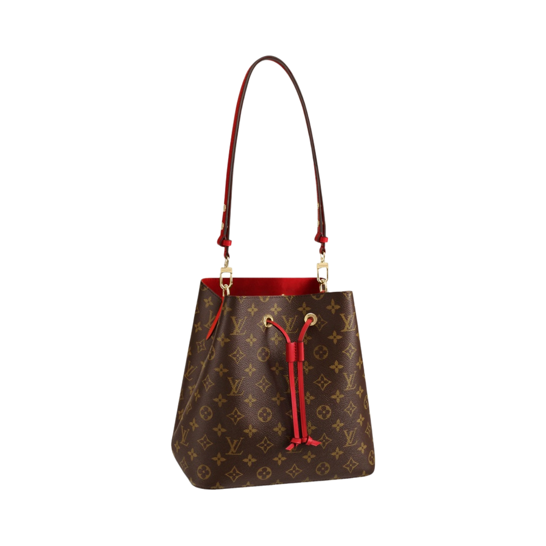 M44021 Louis Vuitton Neonoe MM Monogram Coquelicot Red - 대표 이미지 #1