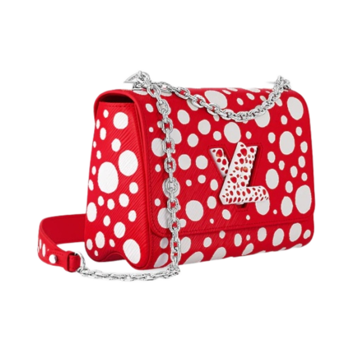 루이비통 x 야요이 쿠사마 트위스트 MM 레드 화이트(Louis Vuitton x YK Twist MM Red White) - 2