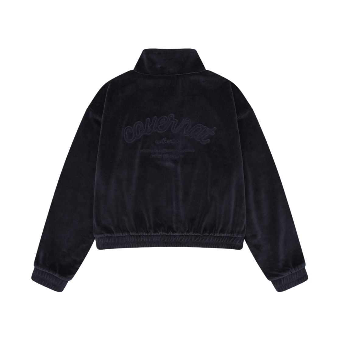 (W) 커버낫 벨루어 집업 자켓 네이비((W) Covernat Velour Zip Up Jacket Navy) - 2