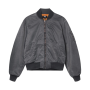 Stussy Dyed Nylon Bomber Charcoal