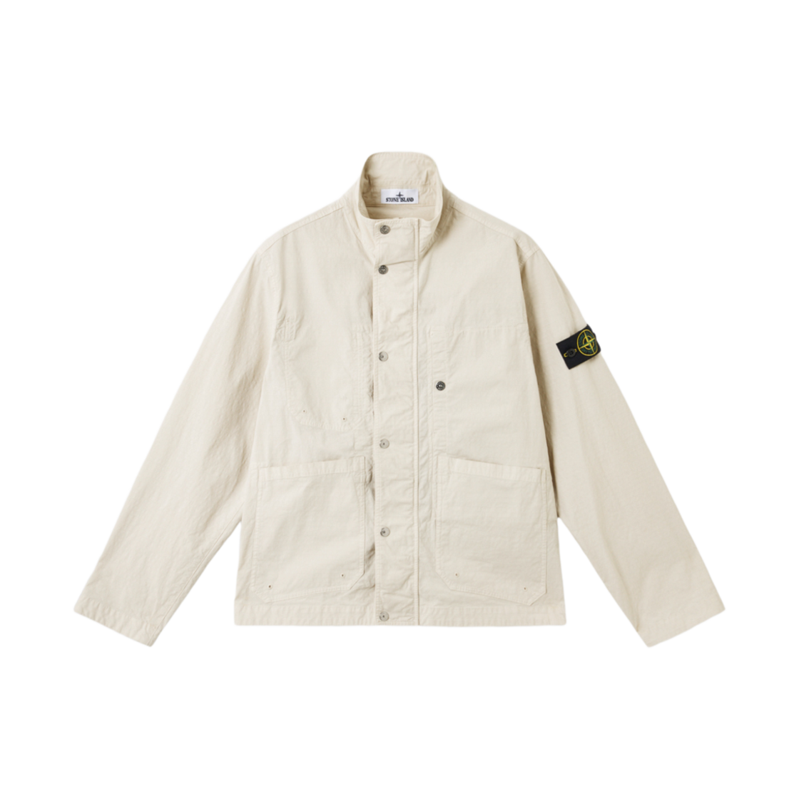 K1S1541000-44S0063-V0095 Stone Island 4100044 Mil-Spec Stretch Ripstop-TC Jacket with Hidden Two-Way Zip and Anti-Drop Sand - 25SS