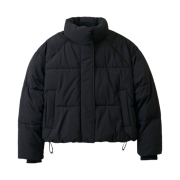 (W) Spao Pastel Puffer Black