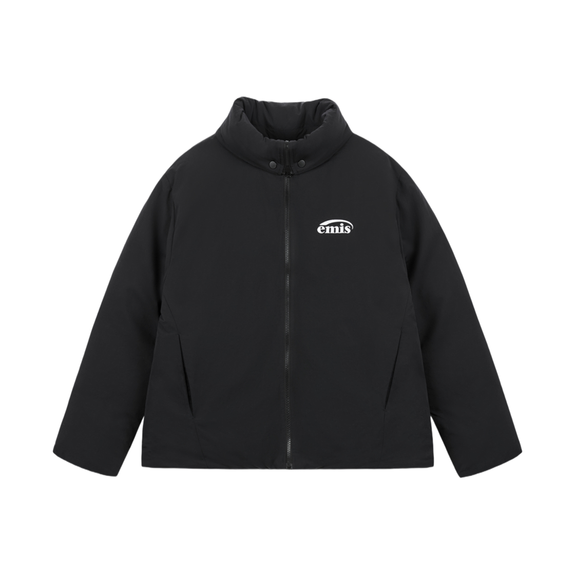 이미스 폴딩 넥 다운 자켓 블랙(Emis Folding Neck Down Jacket Black)