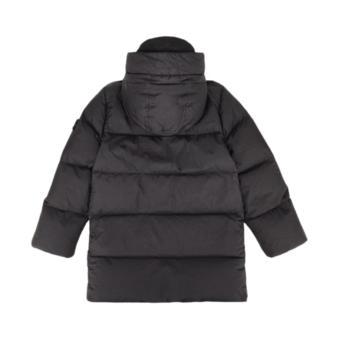 (키즈) 스톤 아일랜드 40533 가먼트 다이드 크링클랩스 R-나일론 다운 파카 블랙 - 22FW((Kids) Stone Island 40533 Garment Dyed Crinkle Reps R-Nylon Down Parka Black - 22FW) - 2
