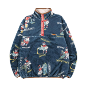 Kapital Kounty Calendar Fleece Pullover Navy