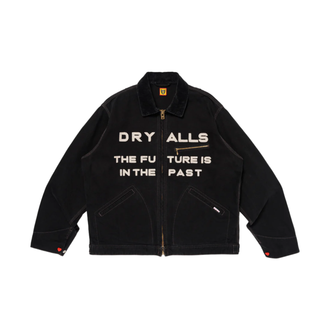 휴먼 메이드 집업 자수 블루종 블랙(Human Made Zip-Up Embroidery Blouson Black)