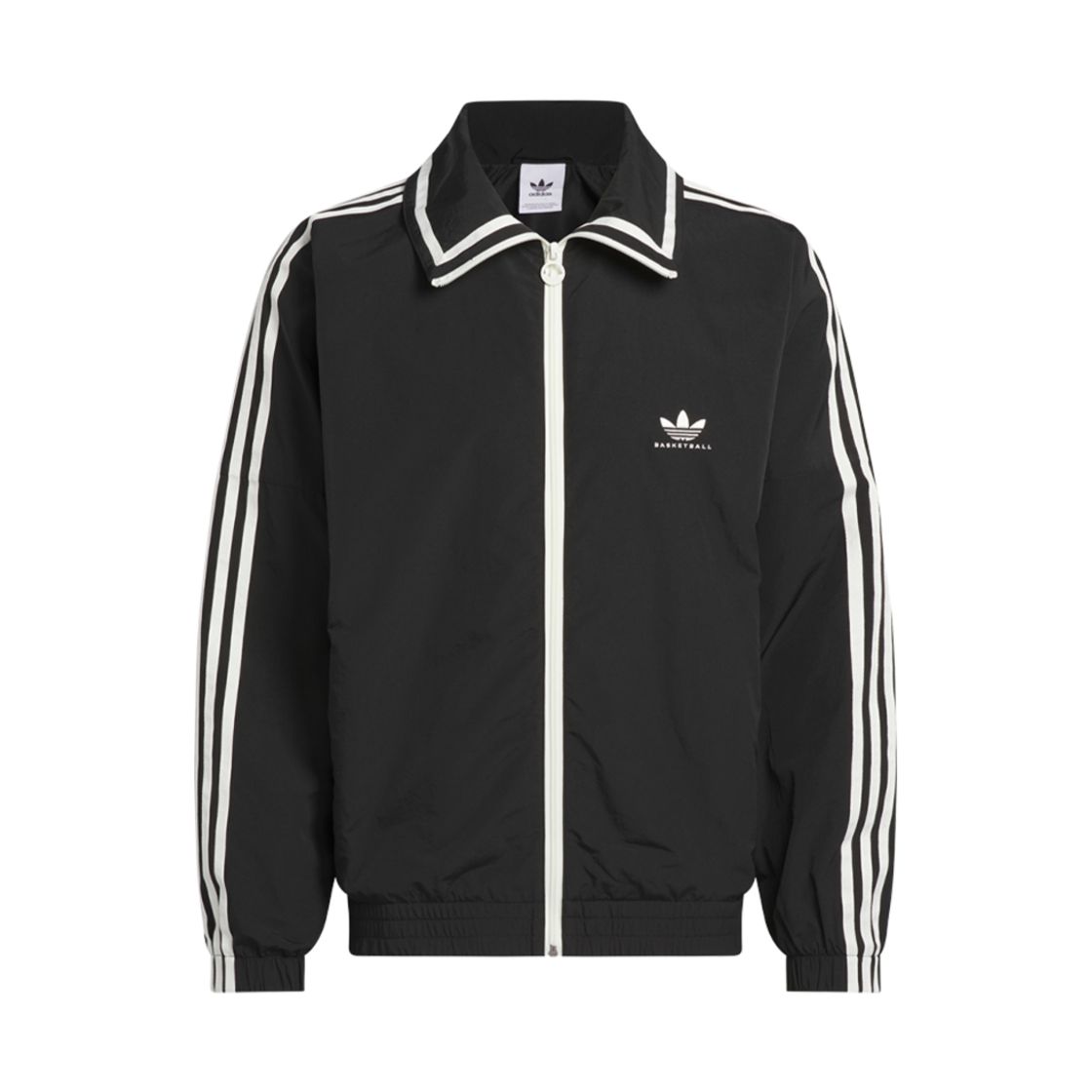 아디다스 베스킷볼 쉘 자켓 블랙 아이보리 - KR 사이즈(Adidas Basketball Shell Jacket Black Ivory - KR Sizing) - 1