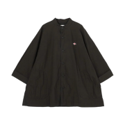 (W) Danton Cotton Weather Stand Up Collar Long Jacket Charcoal