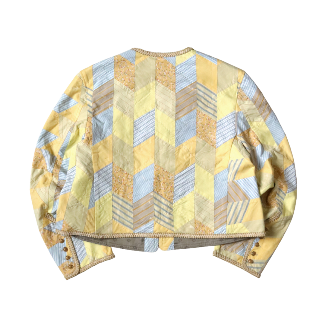 캐피탈 야바네 퀼트 패치워크 샤토 볼레로 옐로우(Kapital Yabane Quilt Patchwork Chateau Bolero Yellow) - 2