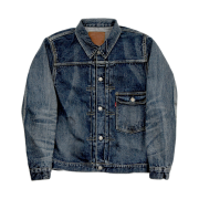 Fullcount 2050-2107 Fear of The Dark Type 1 Denim Jacket Indigo Blue