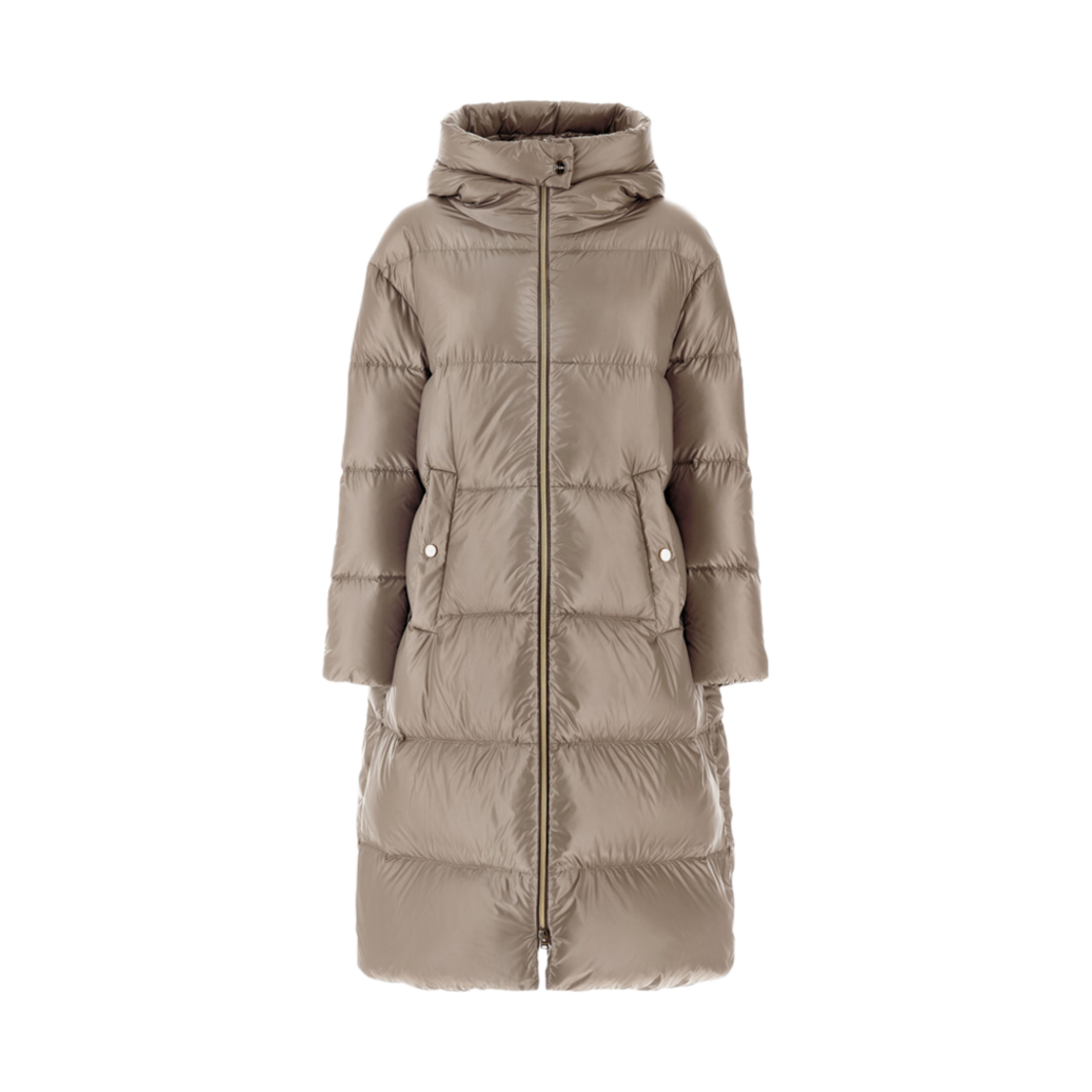 PI001519D-12017Z-2600 (W) Herno Parka In Nylon Ultralight Dove Grey