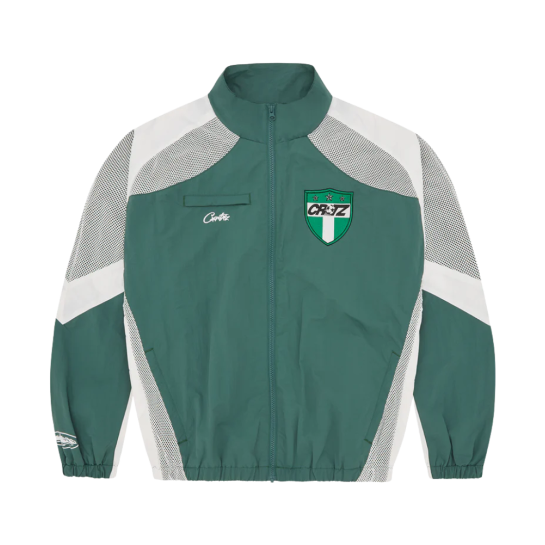 코르테이즈 올림픽 슈쿠 자켓 나이지리아 그린 화이트(Corteiz Olympic Shuku Jacket Nigeria Green White)