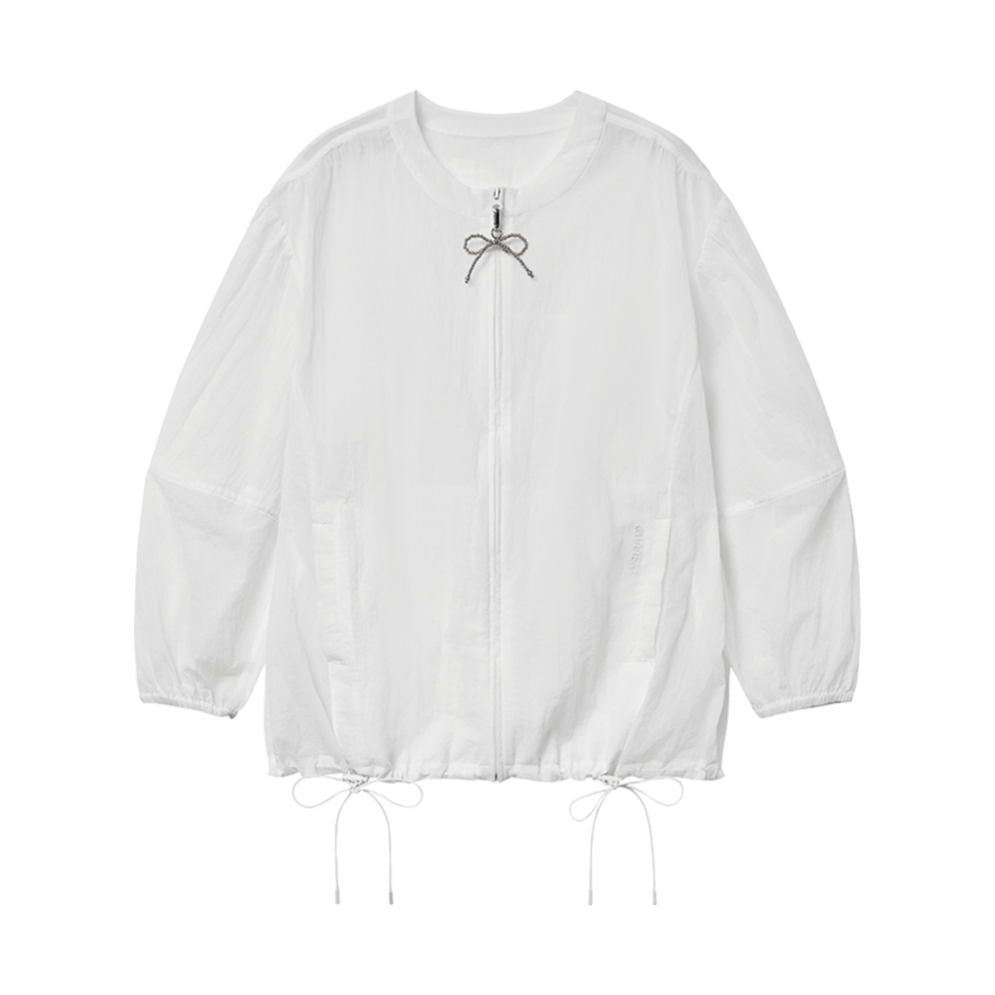 CMTSCJKW06EWHA Current Puff Sleeve Over Jacket White