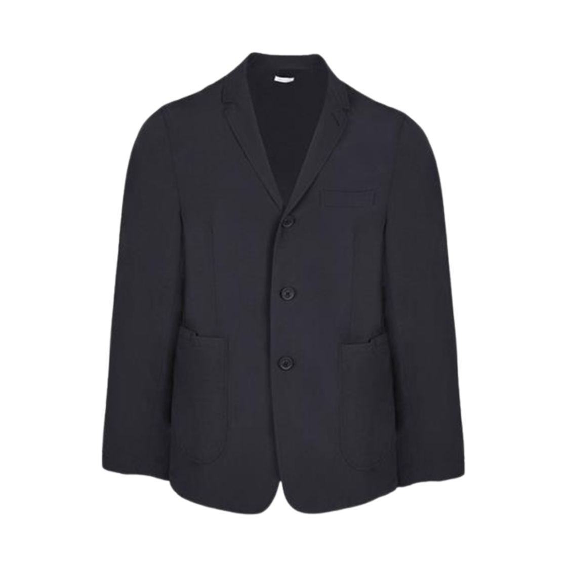 MJU548A-07126-415 Thom Browne High Density Nylon Tech Patch Pocket Sport Coat Navy