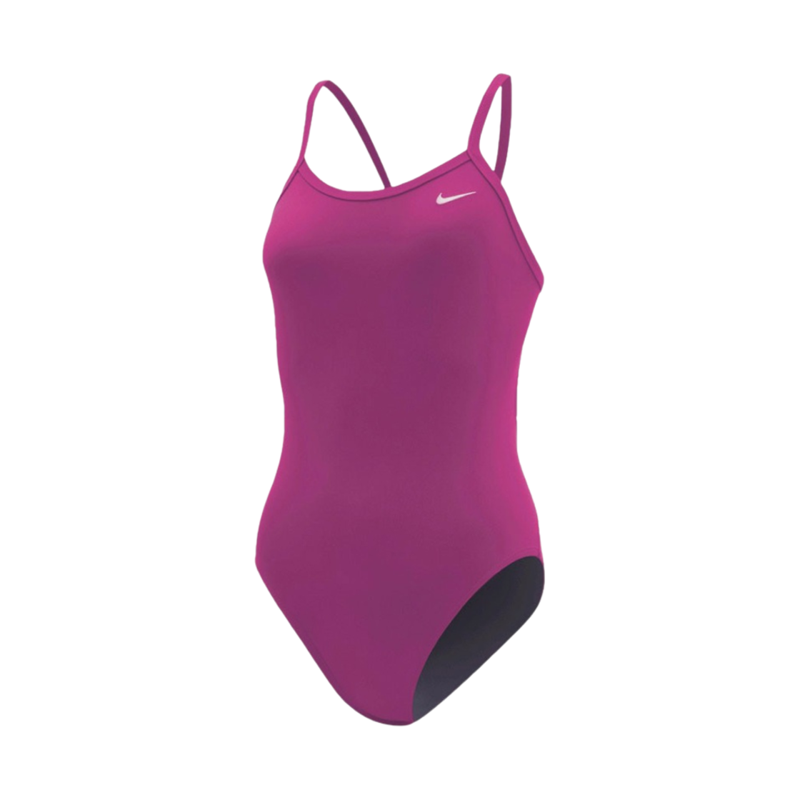 (W) 나이키 스윔 앤서 솔리드 레이서백 스윔수트 마젠타((W) Nike Swim Answer Solid Racer Back Swimsuit Magenta) - 1