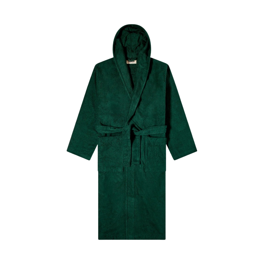테클라 테리 후드 배스로브 스텔라 포레스트 그린(Tekla Terry Hooded Bathrobe Stella Forest Green)