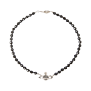 Vivienne Westwood Messaline Choker Silver Black