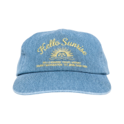 Hello Sunrise Travel Agency Logo 5Panel Cap Sky Blue