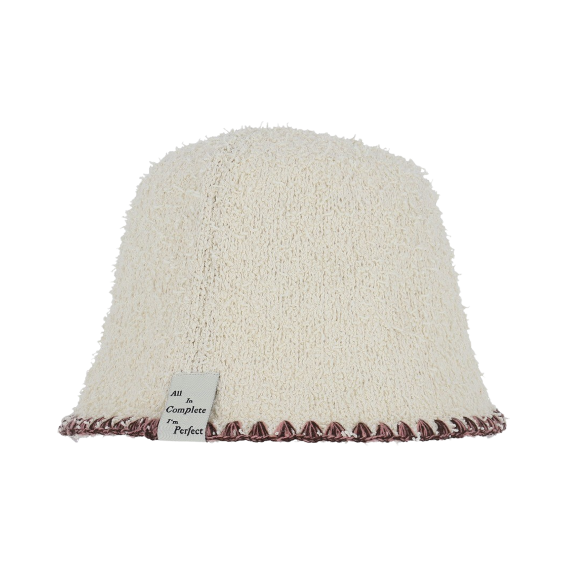 올인컴플리트 피그테일 버킷햇 웜톤을 위한 아이보리